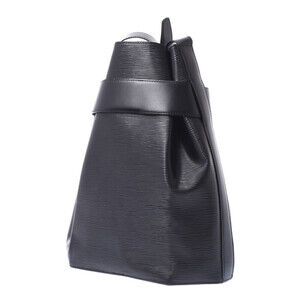 Louis Vuitton Shoulder Epi Black Leather de Paul Bag Sac